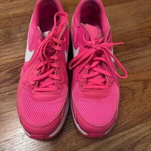 Nike Pink and White Air Max Shors